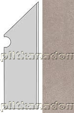 Atlas Concorde Kone pearl battiscopa sag.Dx. Керамогранит 7,2x30 см