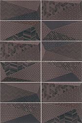 Mainzu Diamond Graphite Fancy Настенная плитка 10х20 (7 видов рисунка) см
