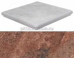 Interbau Abell 271 Коричневая Матовая Cтупень флорентийская угловая 32x32 см