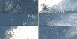 Peronda Fs Tradition Brick Blue Синяя Глянцевая Настенная плитка 20x40 см