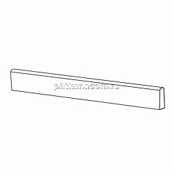 Roberto Cavalli Tanduk BATTISCOPA BIANCO LAP RETT Плинтус 9,5x120 см