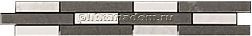 Impronta and Italgraniti Listello greca grigio oriente 3.5*25 см